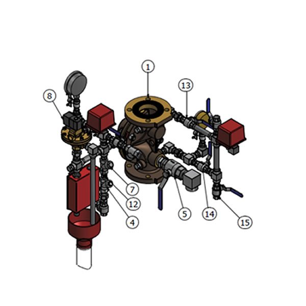 Electro-Pneumatic ON OFF Deluge Valve VD D EP