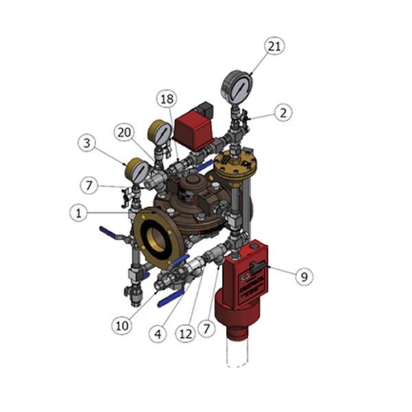 Electro-Pneumatic ON OFF Deluge Valve VD D EP